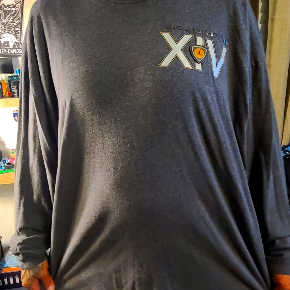 Mens Jordan 14 long sleeve Tshirt